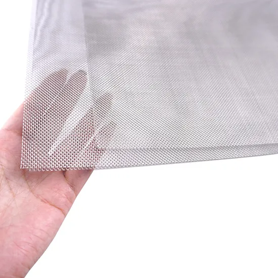 1.2m 1.5m Width 20 80 Mesh 35 Micron Ss 316 316L Stainless Steel Woven Wire Mesh
