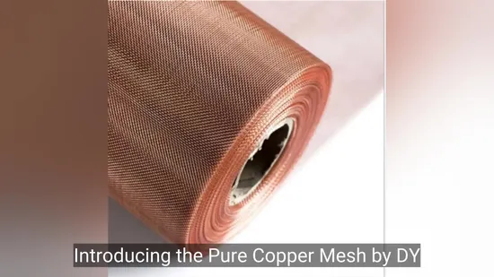 Electromagnetic Shielding 80 Mesh Copper Wire Mesh Emf Faraday Cage Shielding 200 Mesh Brass Wire Mesh 