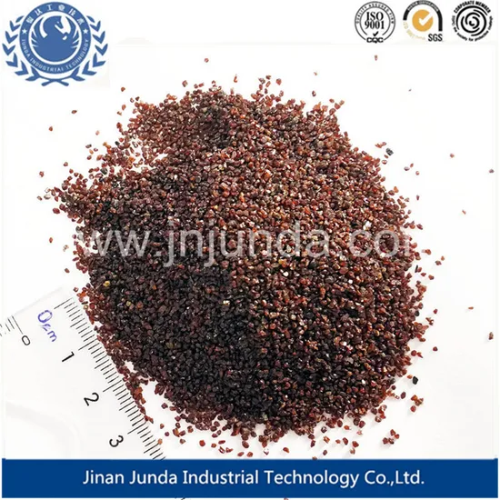 Factory Price Hot Products Free Sample 30 60 Mesh Garnet Sand 20 40 Garnet Sand Sandblasting Water Filtered Garnet Sand 