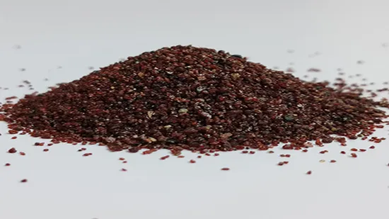 Abrasive Garnet Sand High Hardness Mineral Blasting Media Low Dust, Recyclable, Fast Cutting for Waterjet Cutting, Surface Prep, Anti