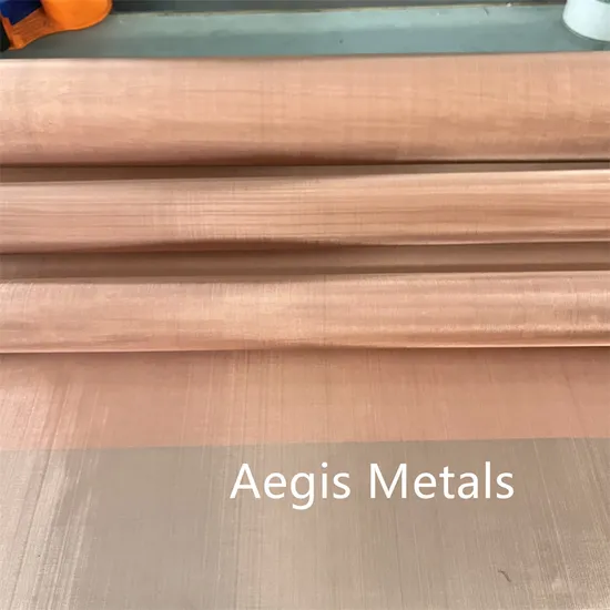 10 20 30 40 50 80 100 Mesh Red Copper Screen Mesh for Electromagnetic Wave Shielding 