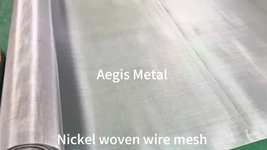 Conductive Nickel RF Shielding Fabric 30 40 46 60 80 100 200 Mesh Nickel Wire Mesh Screen 