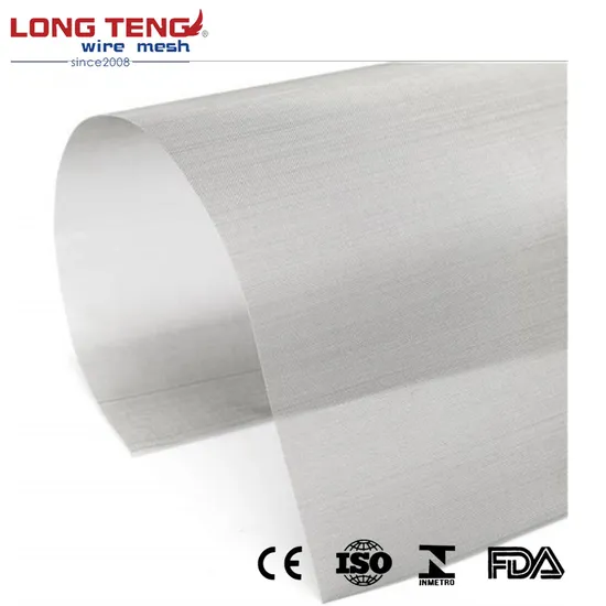 80 100 200 500 Micron Stainless Steel Filter Mesh 