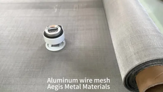 16*18 20 40 60 80 100 150 Mesh Aluminum Alloy Wire Mesh Al 6061 5052 Woven Wire Window Screen Mesh 