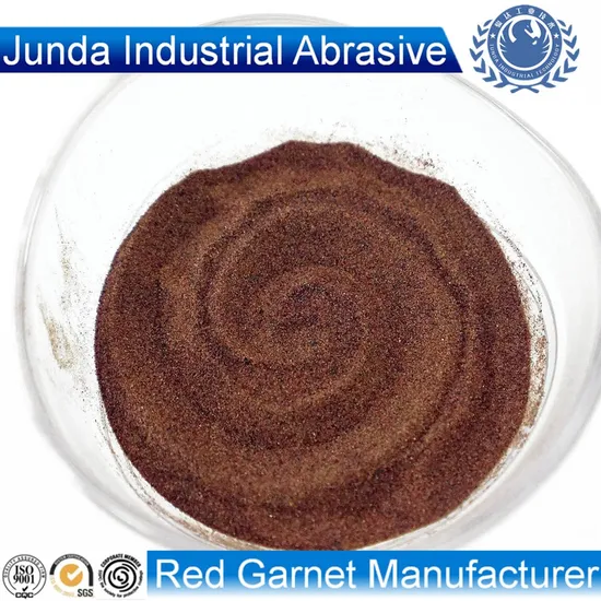 Red Abrasive Garnet 20/40 Mesh for Sandblasting Water Filtration 
